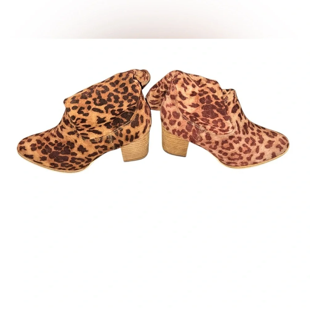 Leopard Print Hey Girl by Corkys Ankle Cowgirl Boots - Size 7 NWOB - Picture 6 of 12